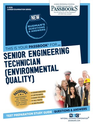 cover image of Senior Engineering Technician (Environmental Quality)